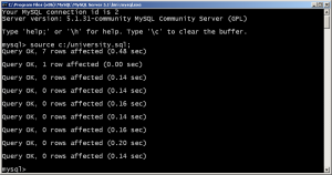 mysql source command