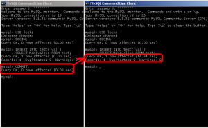 Transaction insert lock 2