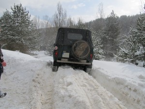 УАЗ в снега