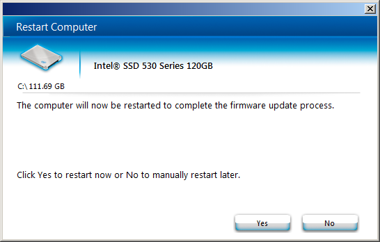 Intel 530 FW update